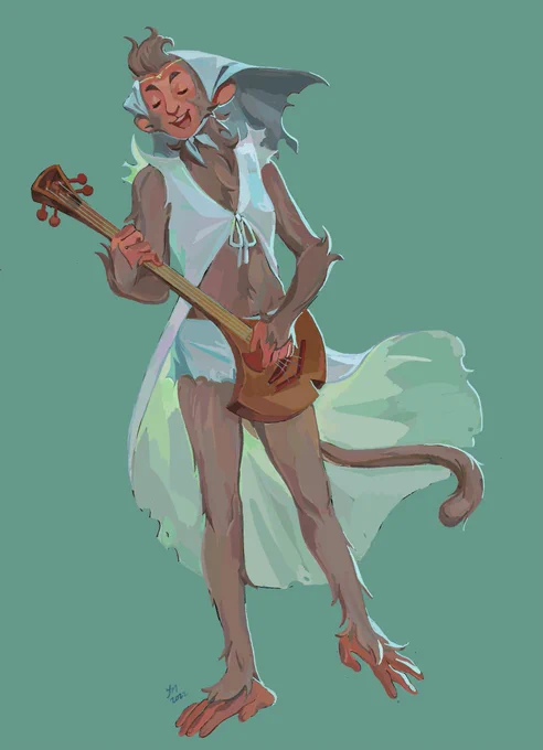 Every great warrior needs a bard (OC) 