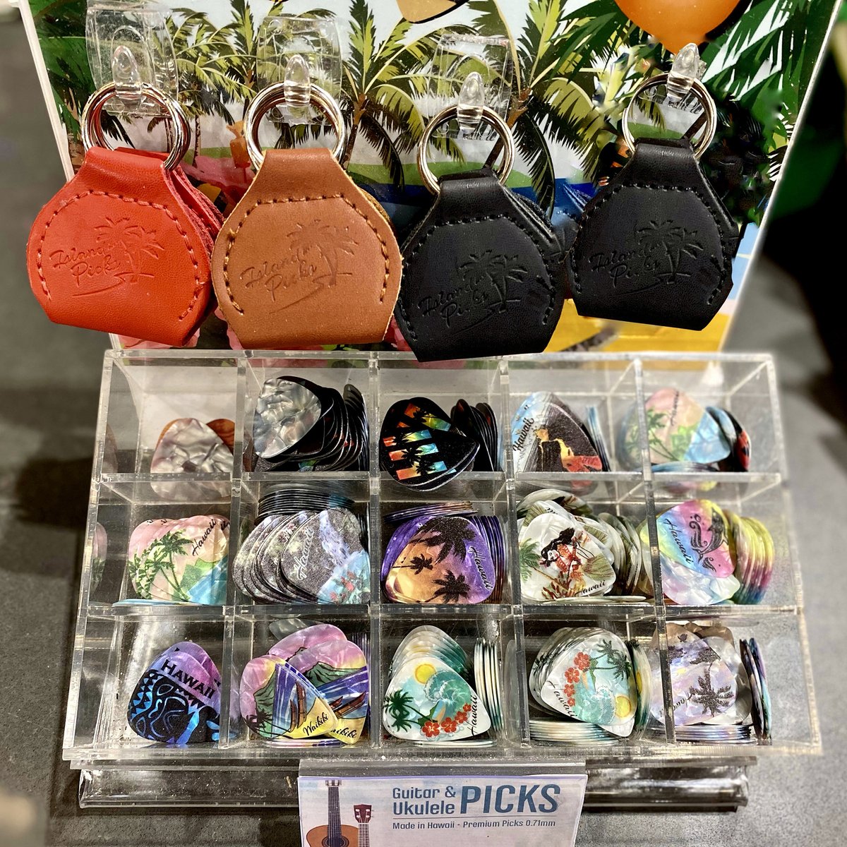 Island Picks!! Made locally on the island of Maui with hand painted Island designs🌴

#abcstores #abcstoreshawaii #hawaii #waikiki #thestorewithaloha #aloha #guitar #guitarpicks