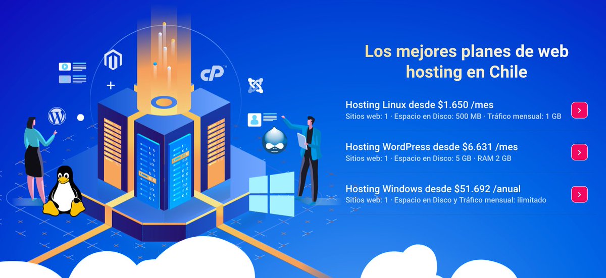 MiHosting_host's tweet image. Los mejores planes de web hosting en Chile. Impulsando sitios web de todos los tamaños y presupuestos
mihosting.cl/planes-hosting…

#Hosting #Linux  y #Windows con @cPanel  o @Plesk  últimas versiones y correos ilimitados para su dominio. #wordpresshosting
