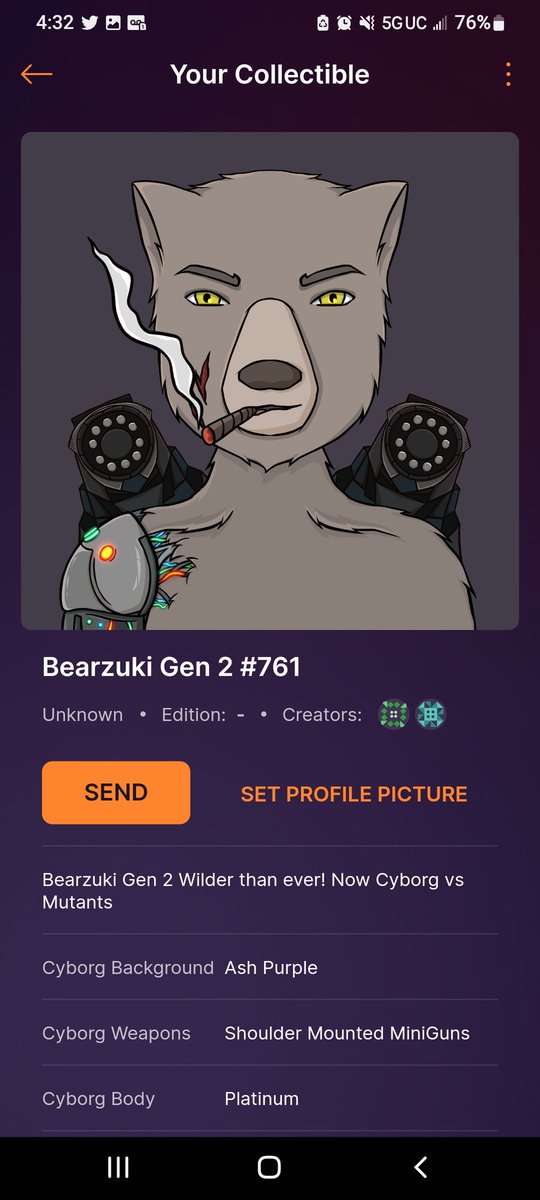 AyeZig's tweet photo. Who else minted thier @BearzukiNFT I know I did #bearzukirevolution https://t.co/HZUIGnsopz