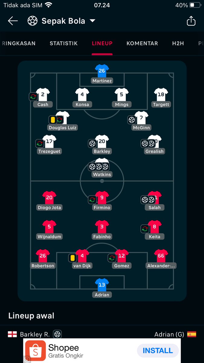 Kochiyosee's tweet photo. @alravox @LFCIndonesia Hampir sama sih squadnya, aston villa bukan tim papan atas juga beda sama napoli https://t.co/uss4NYfy60