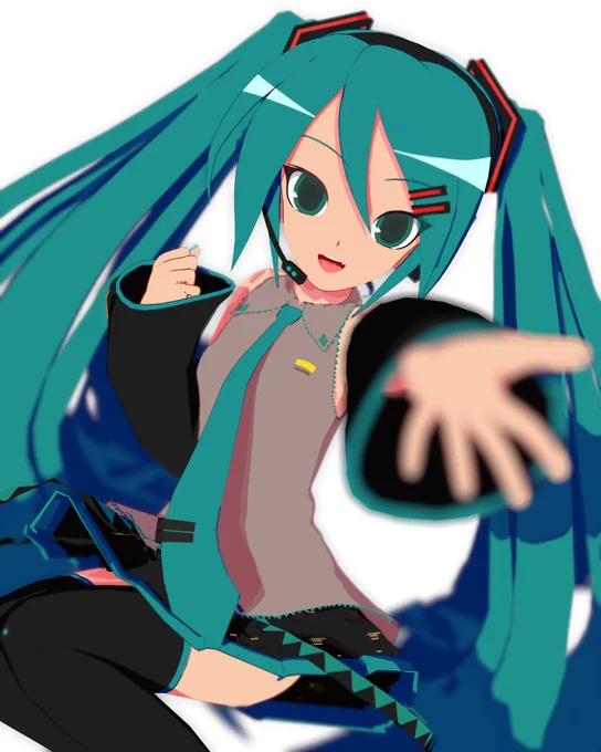 I put together this render for Miku's birthday last minute. I wanted to just upload my PV and leave it at that, but I thought uploading an rendered image would be nice too. I was just gonna have her be in a white background but I couldn't get ikbokeh to work with me... 