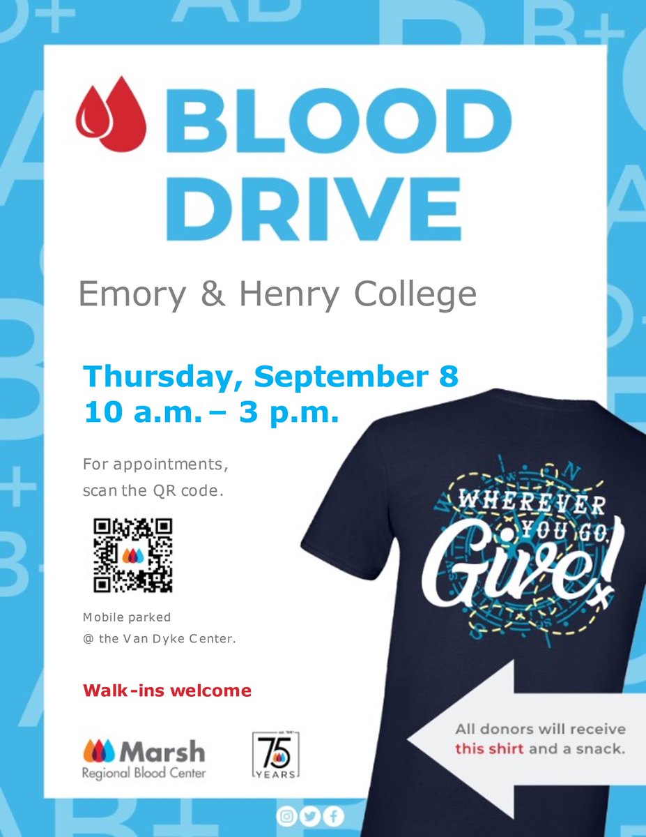 PreHealth_EHC's tweet photo. Thursdays are great days to save lives!
Blood drive on the Emory campus 9/8 from 10-3. 
Walk ups welcome and appointments available.
https://t.co/LmXpiEtQdw https://t.co/jVwpTYShTn