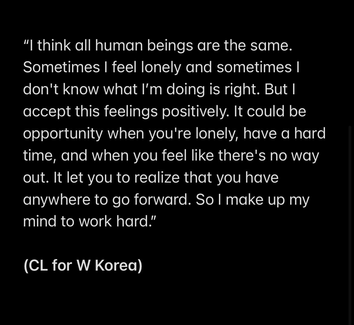 forchaerinnie's tweet photo. “Sometimes there are situations that only time can heal, and that’s okay” - CL

#CL #씨엘  @chaelinCL https://t.co/ubXzeTMw40