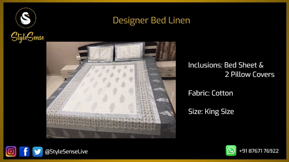 StyleSenseLive's tweet photo. Looking for the perfect Dussehra gift? We've got you covered! Check out latest arrivals in stylish bed linen and make your decision that bit easier :)

#StyleSense #HomeDecor #HomeFurnishing #Gifting #DussehraGifting #FestiveGifting https://t.co/w6W3EjtJE2