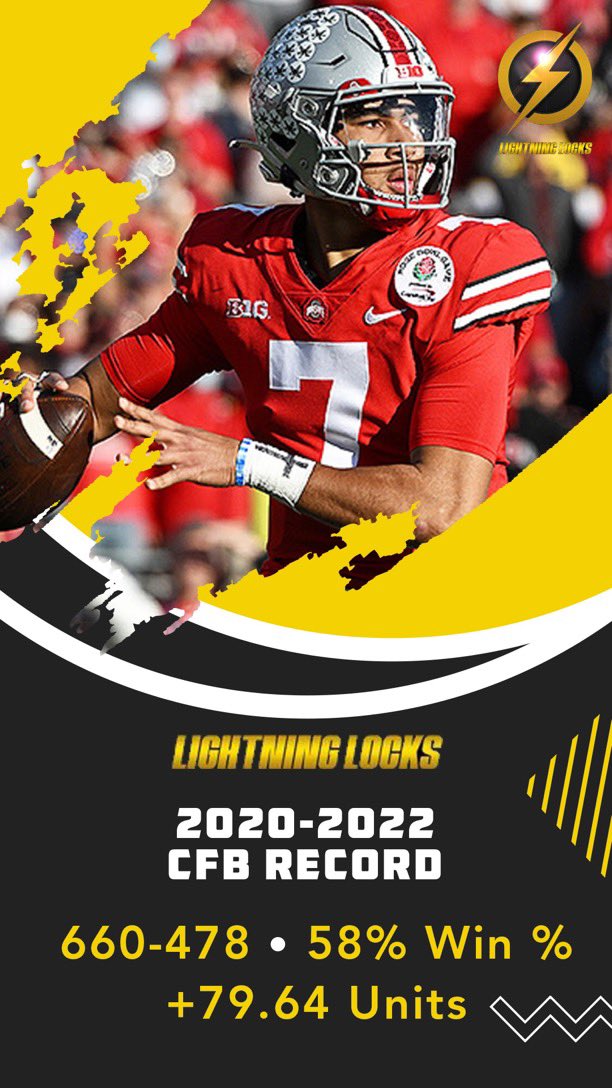 LightningLockz's tweet photo. FOOTBALL IS BACK 🏈🏈🏈 

CFB 2020-2022: 

660-478 (58%), +79.64u

NFL 2020-2022: 

732-504 (59%), +130.01u 

CFB/NFL 2020-2022: +209.65u  

All plays: https://t.co/gXZnDqkjiT

🚨Giving a 🏈 FULL SEASON PASS for LLFAM VIP to 10 random people who retweet + like this tweet below 🚨 https://t.co/UpXELzKuvw