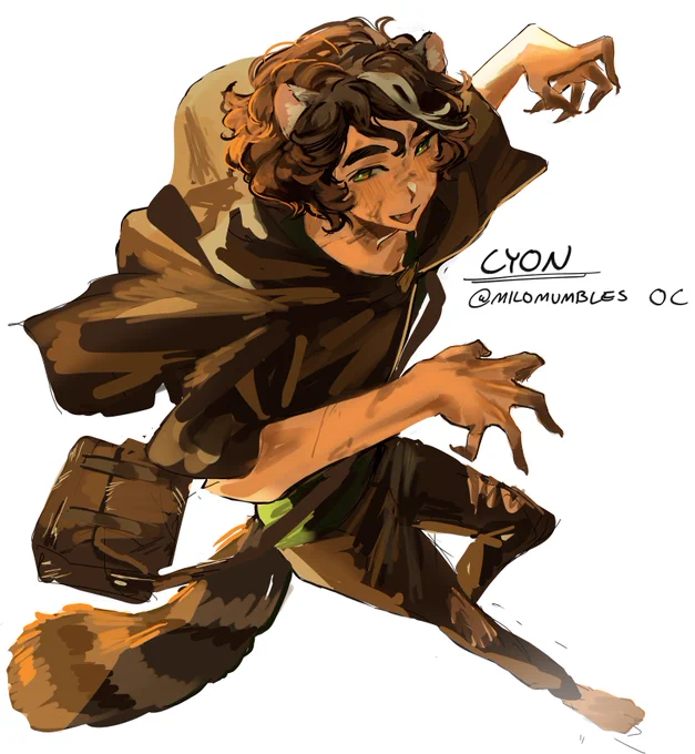 @ milo mumbles little raccoon oc 