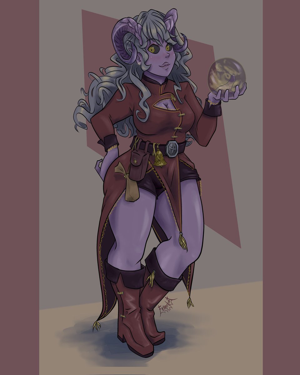 fellerbat's tweet photo. Astrea Casthos
Lvl 1 | Tiefling | Warlock / The Genie | Noble

I did art for our campaign :P https://t.co/afWUhKJRGx