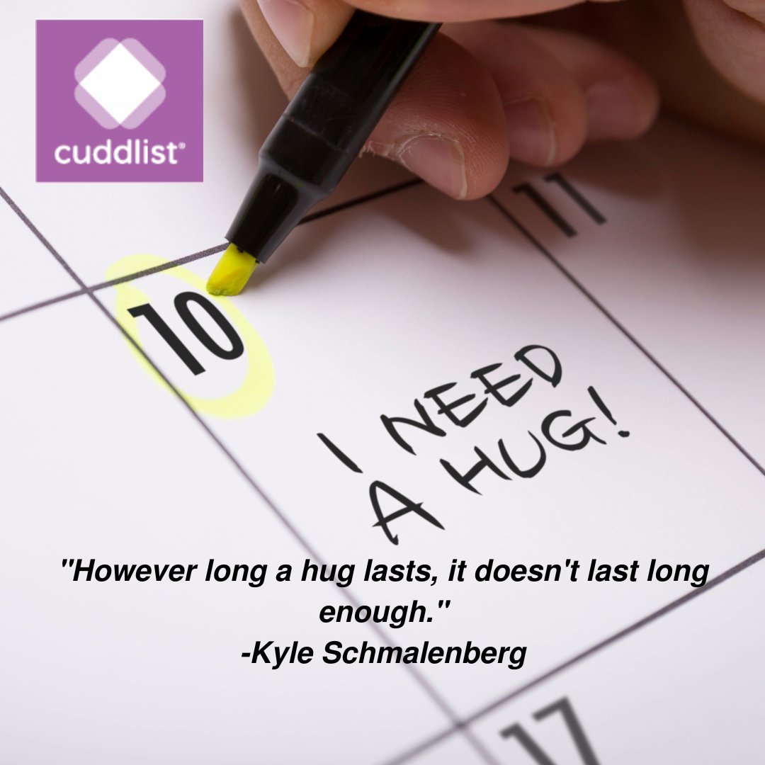 Cuddlist's tweet photo. Who needs a hug to help them get through the rest of this week?
#cuddlist #cuddle #cuddletherapy #professionalcuddling #hugs #hugme #communitysupport https://t.co/hWOugADBWS