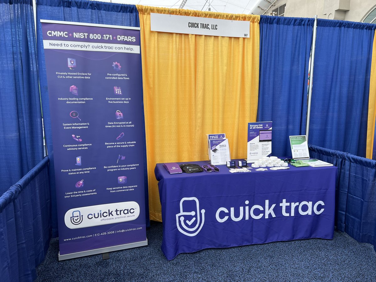 cuicktrac's tweet photo. Booth 507… stop on by if you’re at NDIAs Gold Coast in San Diego! https://t.co/OhwtPsboSZ
