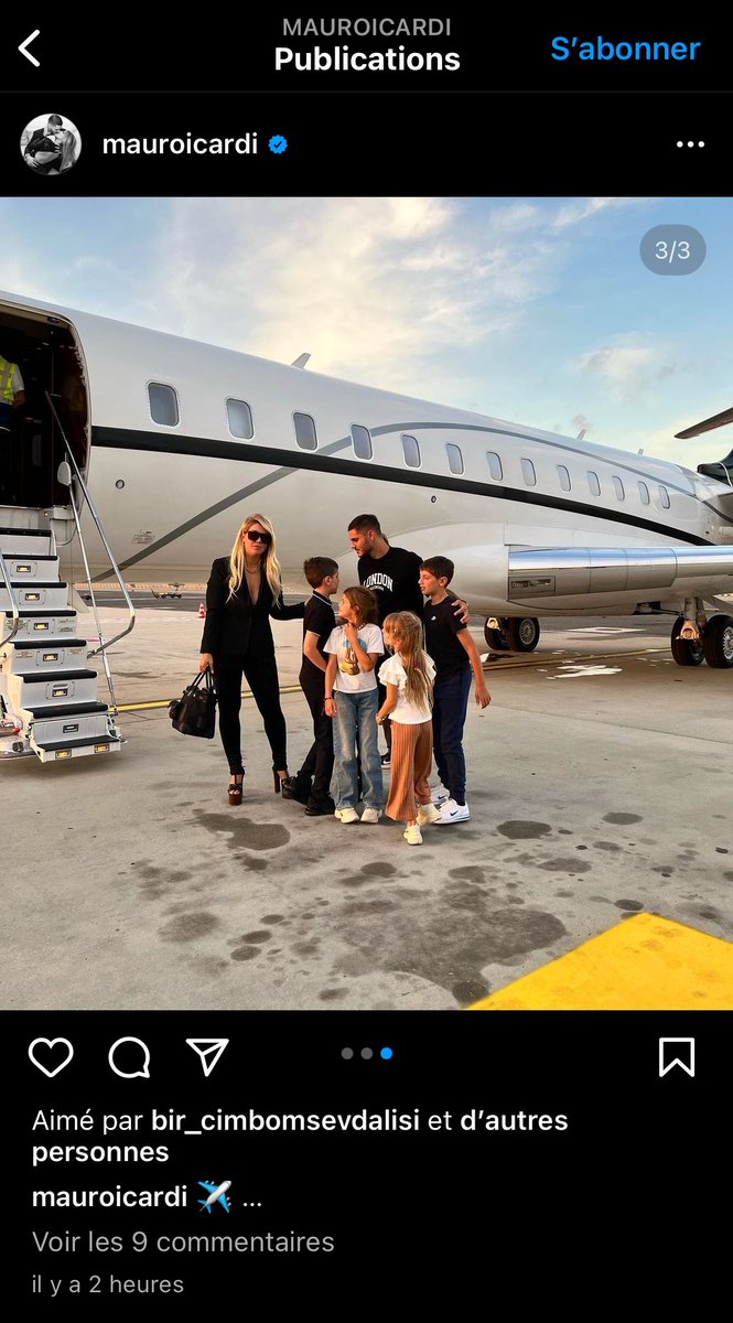 PaulLarrouturou's tweet photo. Et c’est le moment que choisit Mauro Icardi, l’avant-centre argentin du #PSG (en partance probable pour le Galatasaray), suivi par 8 millions de personnes, pour poster sur Instagram des photos de lui en train de prendre un #jetprive. #CharAvoile #sobriété https://t.co/4ZyDzrCvr1