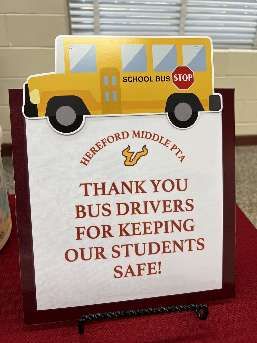 MrParsons_HMS's tweet photo. A huge thank you to our @HerefordMSPTA for their support of today’s @BaltCoPS Bus Driver 🚍meeting!  Someone say ice cream?! 🍨   #BCPSTogether #IYouWeBelong 🐂 https://t.co/PiSiyA4ytI