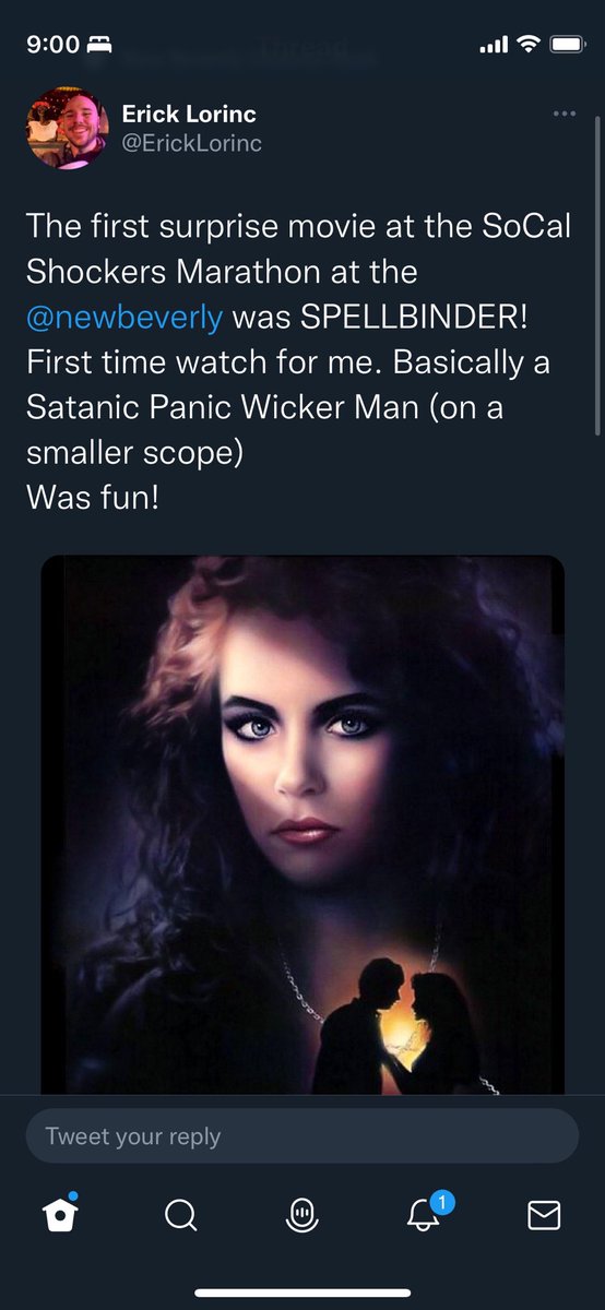VegasPhan's tweet photo. The underrated horror thriller still has fans. Look for @VegasPhan #AnthonyVCrivello asthe Warlock “Aidan” - 😳😈 https://t.co/3UwaBCcwMT