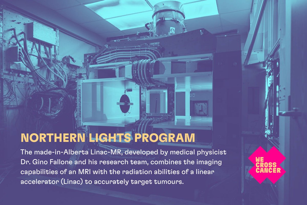 albertacancer's tweet photo. Alberta's Northern LIGHTs program consists of using the world's most advanced radiation therapy through merging the abilities of MRI with the treatment capabilities of a linear accelerator. #WeCrossCancer

Learn more about this program: https://t.co/XpClSecNe2 https://t.co/hUqVGcPyfy