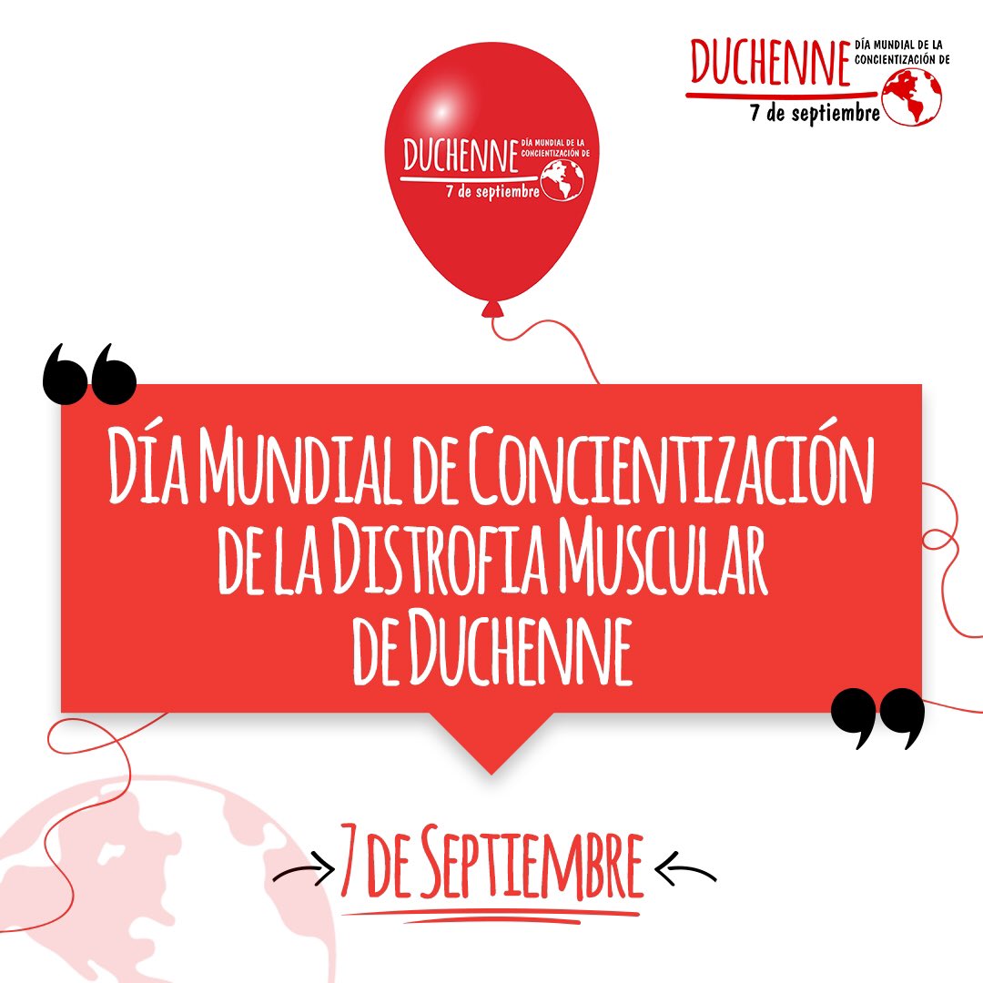 parent_peru's tweet photo. Hoy conmemoramos el Día Mundial de la Concientización de la Distrofia Muscular de Duchenne, como todos los 7 de setiembre. 🎈

Es de suma importancia que se realice un diagnóstico temprano porque este permitirá una serie de ventajas frente a los avances de esta enfermedad.🩺(1/2) https://t.co/TeiniHoh5V