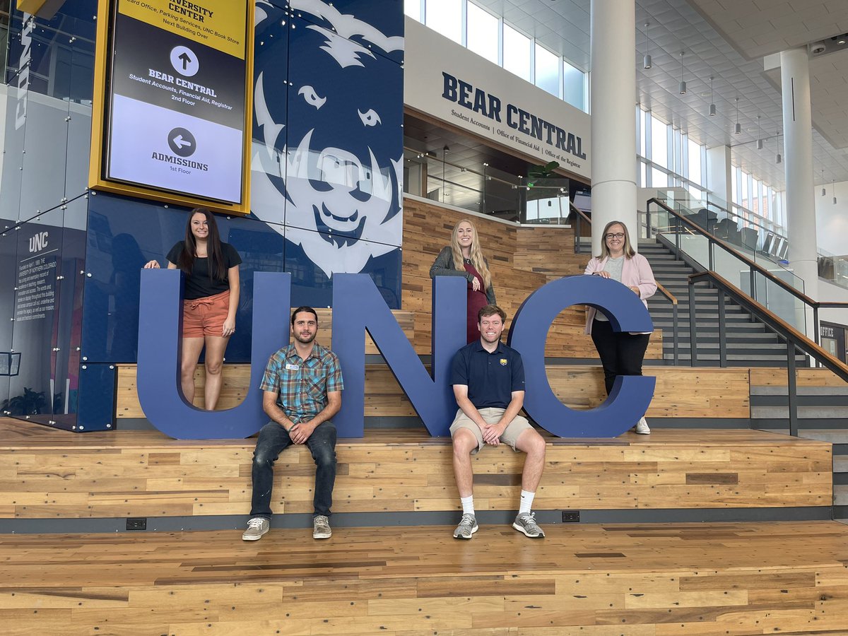 UNCOEvents's tweet image. Meet the Conference &amp;amp; Event Coordinators!

Haley, Becca &amp;amp; Nick celebrate their 1 year anniversary with Conference &amp;amp; Events today. Justin &amp;amp; Anna celebrate 6 months with Conference &amp;amp; Events as well. We are happy to help you plan your next event at UNC!
#unco #uncobears #uncoevents