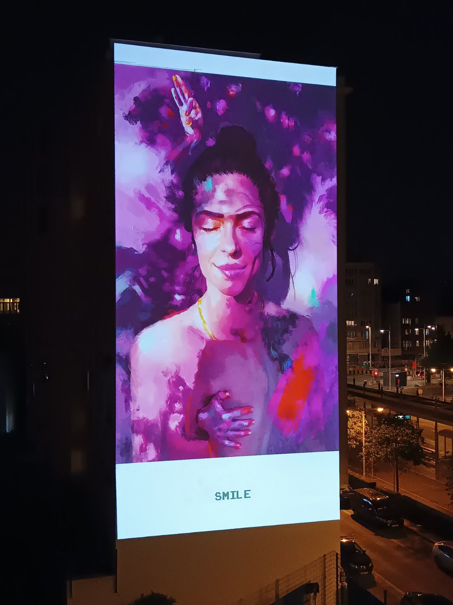 A deep breath... A peaceful smile
...
🪷
"smile", exposed on the wall next to the "Gare du Midi", in Brussels 🇪🇺 🚀🚀 
Thank you <a href="/artcrushproject/">ARTCRUSH Gallery</a> !🧡❤️💛💚
💎