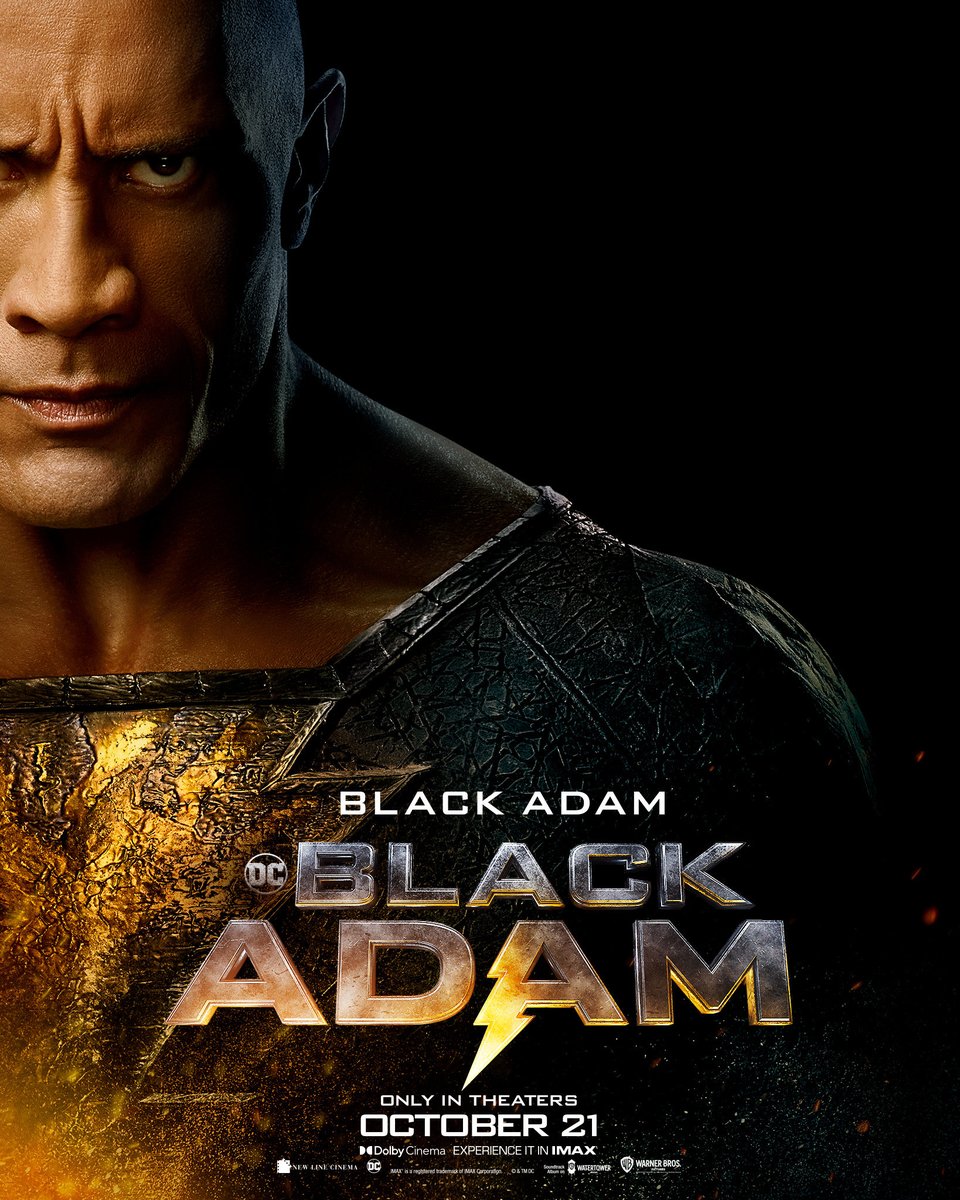 IMDb's tweet photo. Power born from rage. ⚡️ Introducing the stars of DC Comics' #BlackAdam, coming to theaters October 21. https://t.co/LRdhiQ2TiB https://t.co/zYUjKnHtUl