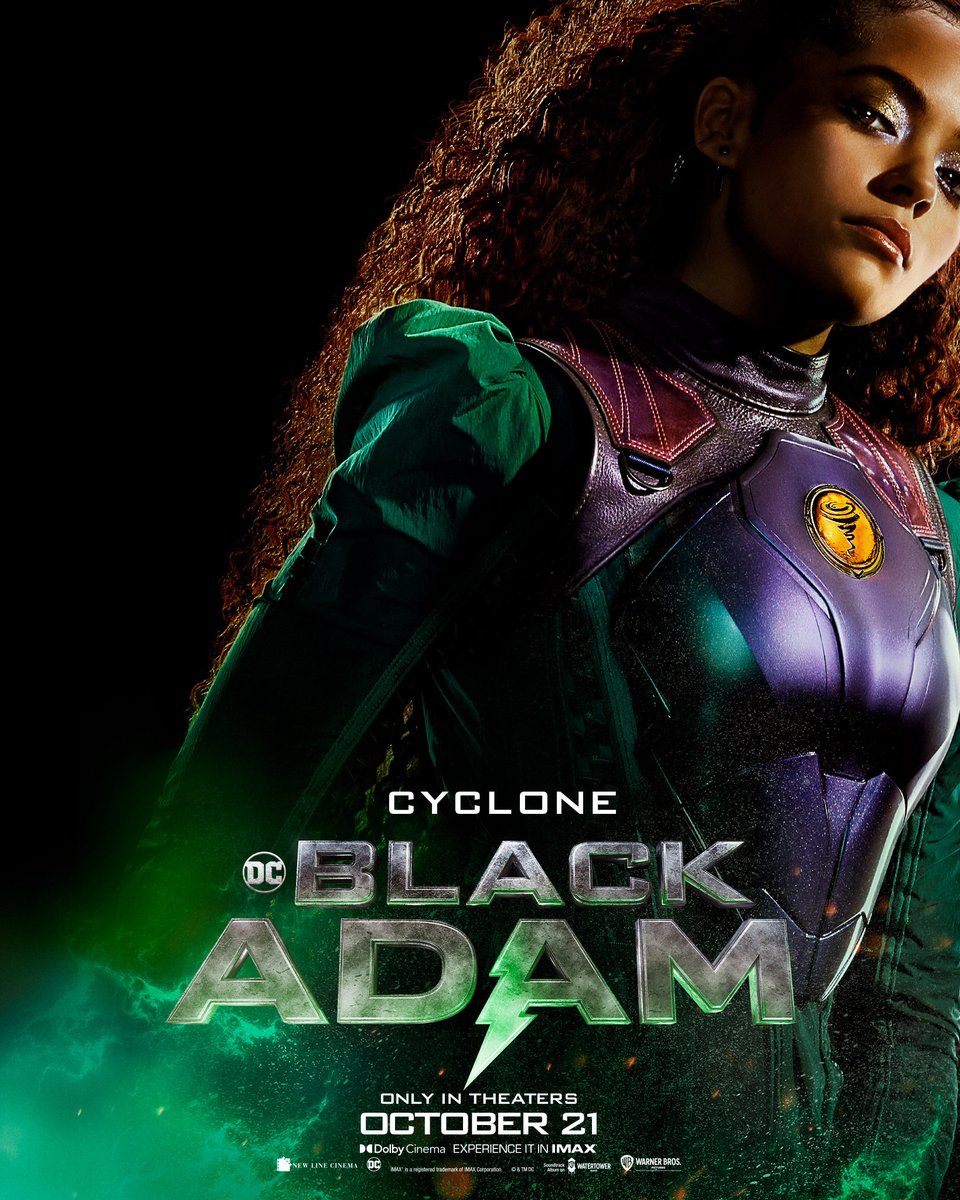 IMDb's tweet photo. Power born from rage. ⚡️ Introducing the stars of DC Comics' #BlackAdam, coming to theaters October 21. https://t.co/LRdhiQ2TiB https://t.co/zYUjKnHtUl