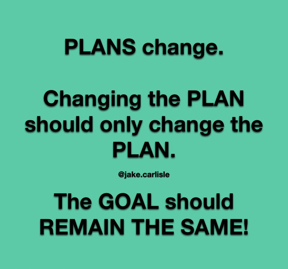 thejakecarlisle's tweet photo. Like a road trip - even if you have to detour, the destination remains the same! #plan #change #changeofplans #goal #goals #detour #destination #samedestination #nocompromise #endresult #result https://t.co/B5ZkibLYnB