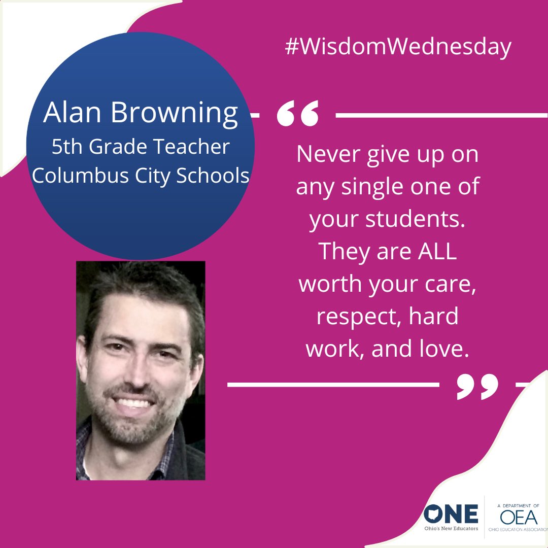 OHneweducators's tweet photo. Relationships are key 🔑 
Take Mr. Browning’s advice! 
How do you show your students that they are all worthy? 

#wisdomwednesday #experiencededucator #advice https://t.co/0NJvJTrXS7