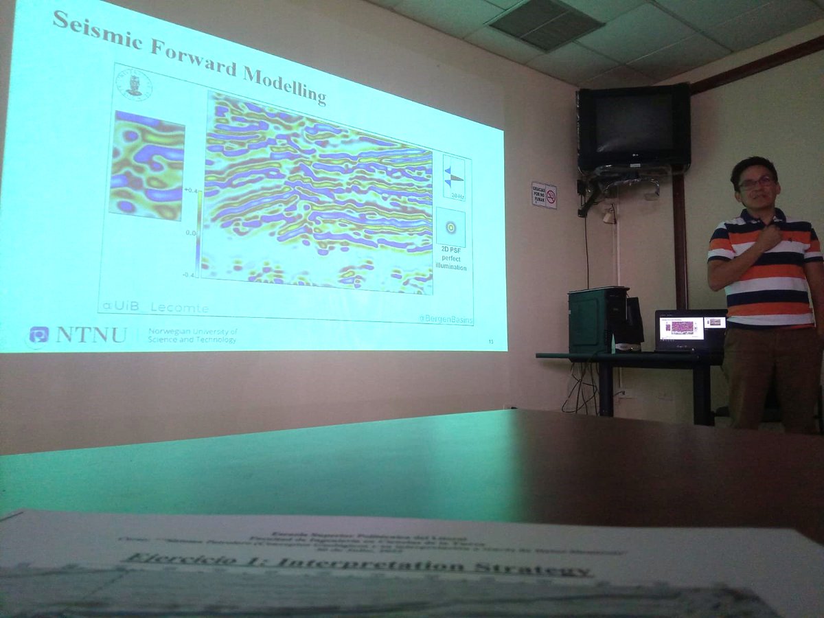 aefict's tweet photo. Nos es grato compartir con ustedes fotografías del curso: "Sistema Petrolero: (Conceptos Geológicos y su interpretación a través de Datos Sísmicos)", dictado por el PhD. Carlos Aizprúa (Alumni FICT) el pasado 30 de julio .
#AEFICT #PetroleumSystem #Geosciences #FICTESPOL https://t.co/12bknLqGuM