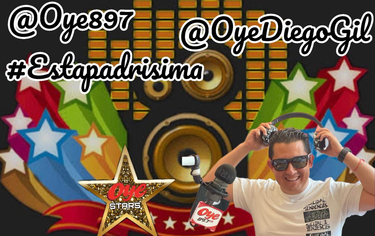 ClubOyeStars's tweet photo. Feliz Jueves 7 de Septiembre 🇲🇽 ya en cabina @OyeDiegoGil  en #LaRadioMasCool @Oye897 #Estapadrisima presentes el @ClubOyeStars 💫💫 https://t.co/LxX3Y1FfUV