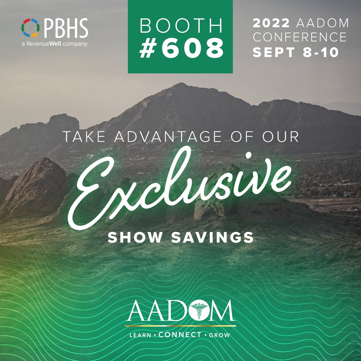 We'll be out #AADOM2022 in Scottsdale this week! Are you or someone from your practice attending? We'd love to connect and learn more about your practice’s marketing needs. 🌵

We're raffling off a handbag that you're going to want to see, swing by booth 608 and 609 to enter! 👜