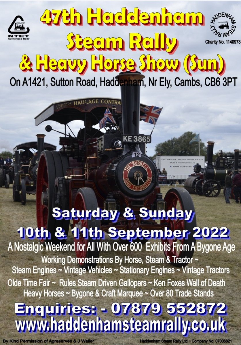 HaddenhamRally's tweet photo. Haddenham Steam Rally this weekend https://t.co/tflem6p9Bv