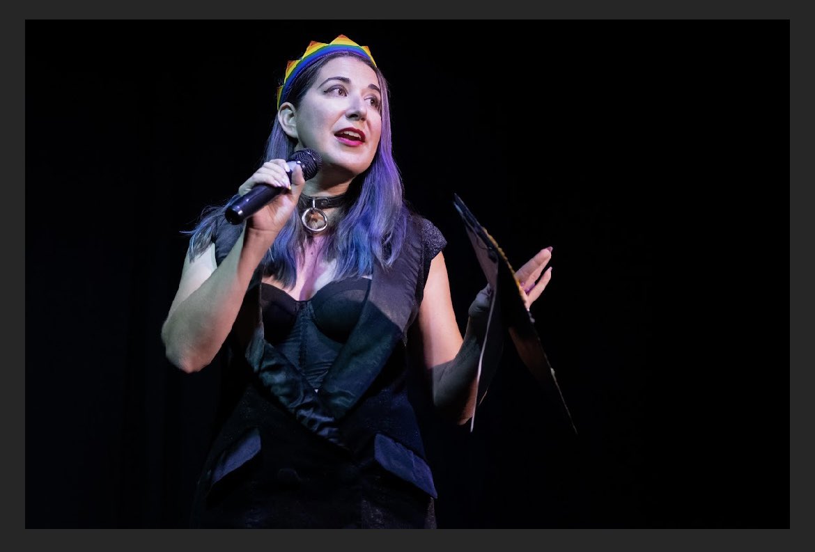 BurlesqueSeed's tweet photo. This counts as formal wear. 

Photo credit: Candace Conner, Oomphtography
Event: @ps_burlesque 5th Anniversary show
Venue: The Newport Theater

#poppyseedburlesque #psburlesque #host #formal https://t.co/VbFO7hZ91c