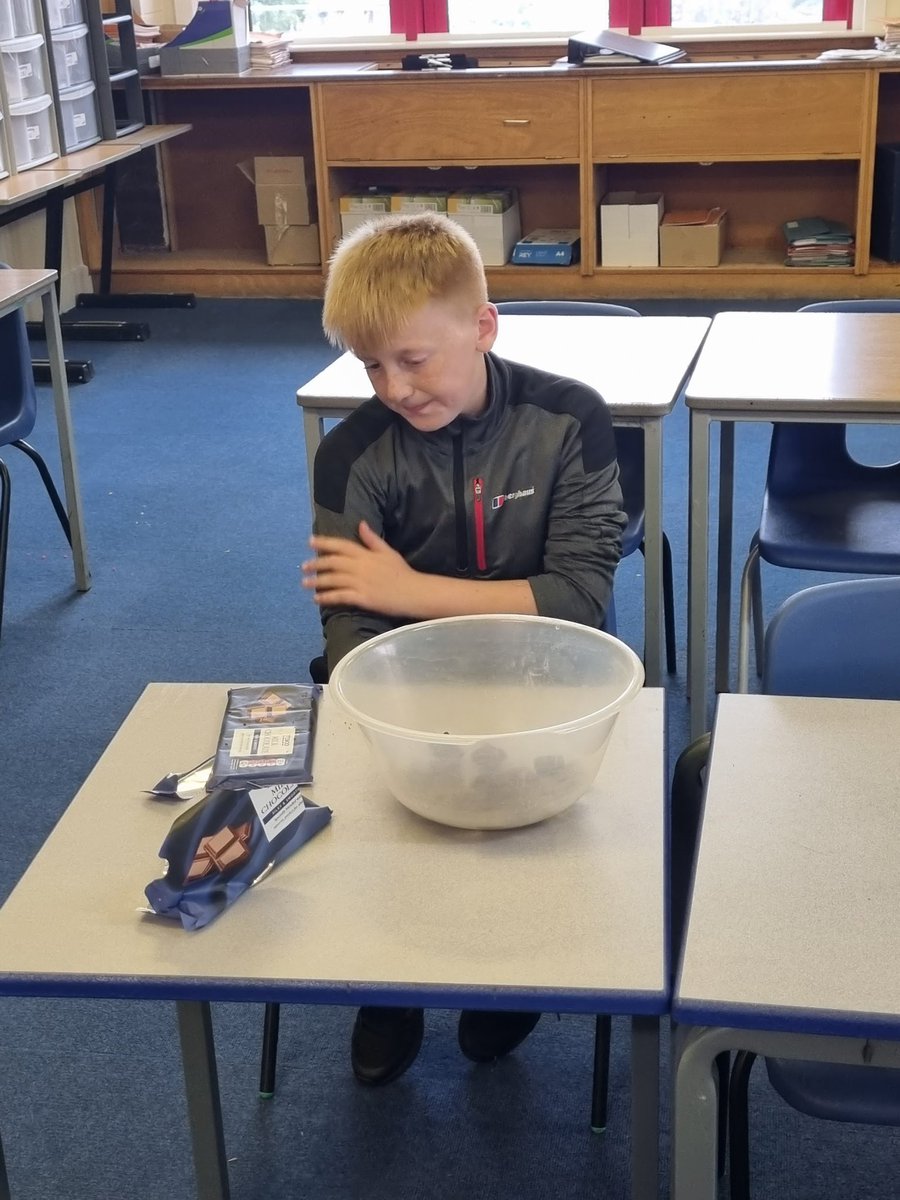 MissGmaths's tweet photo. S3 boys group practising their Numeracy and Literacy skills! Weighing and Measuring and creating recipes and instructions! Making crispy cakes! https://t.co/a0nz4Ji2xp