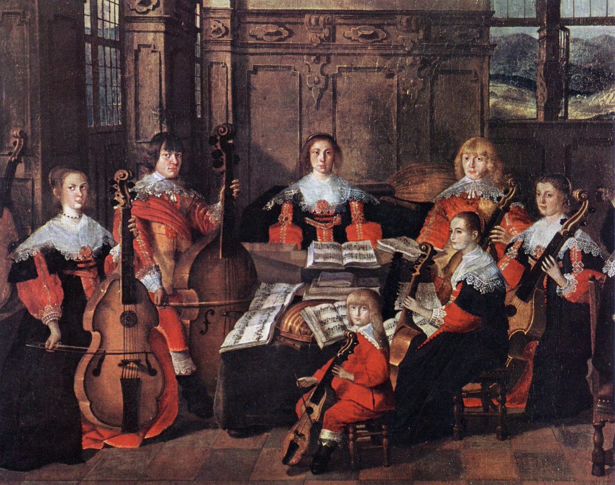 MaraisThe's tweet photo. The family that plays viols together, stays together! #violadagamba #viol #violconsort 🎶 https://t.co/kP8dHivmKs