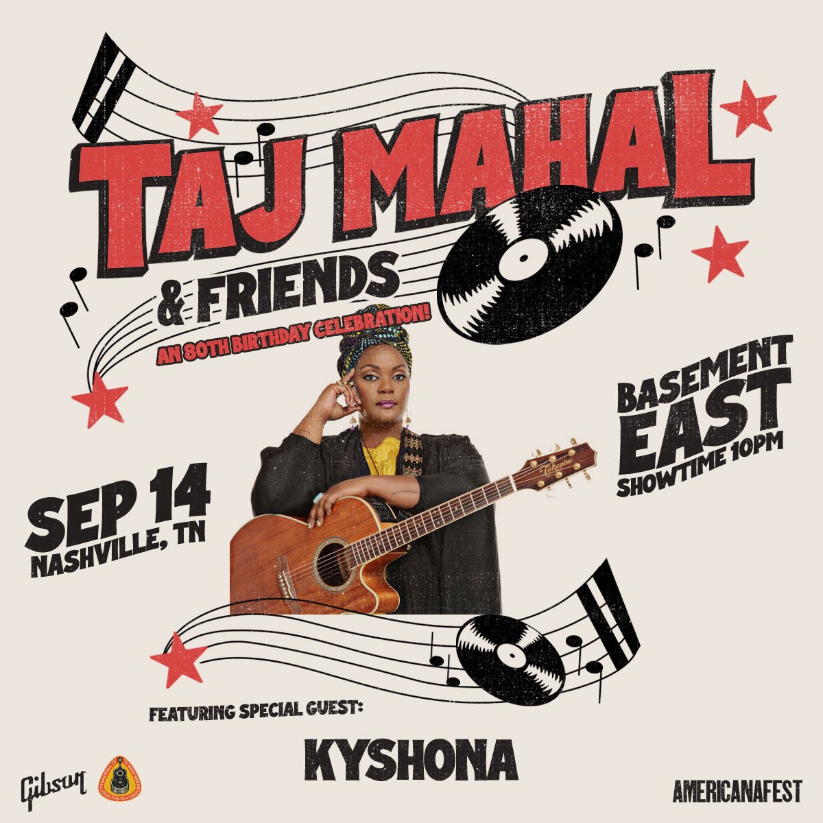 Welp. This gave me a great reason to call my Dad so we could scream on the phone with each other. Join me, @kebmomusic @jimlauderdalemusic (and a few more special guests) as we celebrate @tajmahalblues next week! #legendary #tajmahal #americanafest #blues #roots #americana