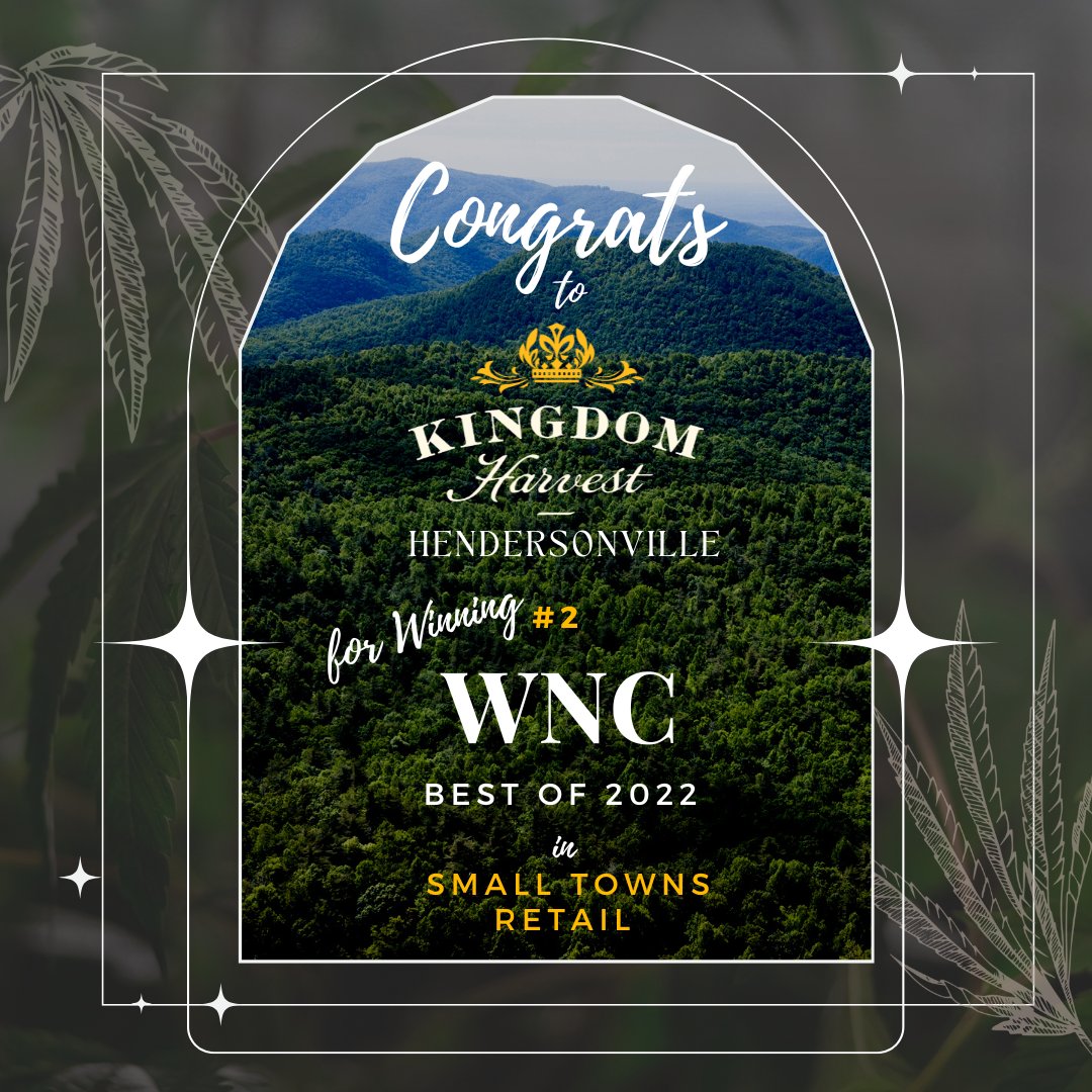 KHCBD's tweet photo. Congrats to The Kingdom Harvest Hendersonville Team for Winning #2 in WNC’s Best of Small Towns Retail!
Great Products and Amazing People

Visit us at

412 N. Main St.

and

212 South Church St
Hendersonville, NC

Shop https://t.co/GkhfqkMCjj

#nc #nchemp #organichemp https://t.co/uwWkuPph2n