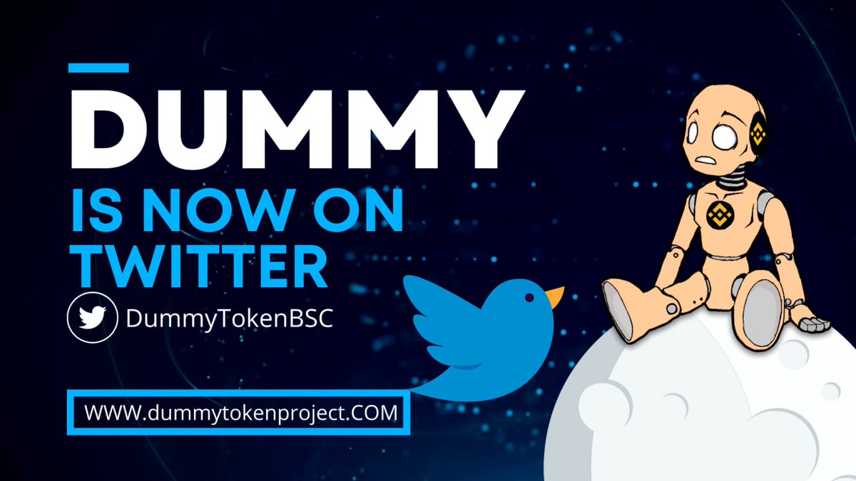DummyTokenBSC's tweet photo. #DummyBSC is now on #Twitter.
#bscgem #bnb #bsc https://t.co/AhG9NIUBUE