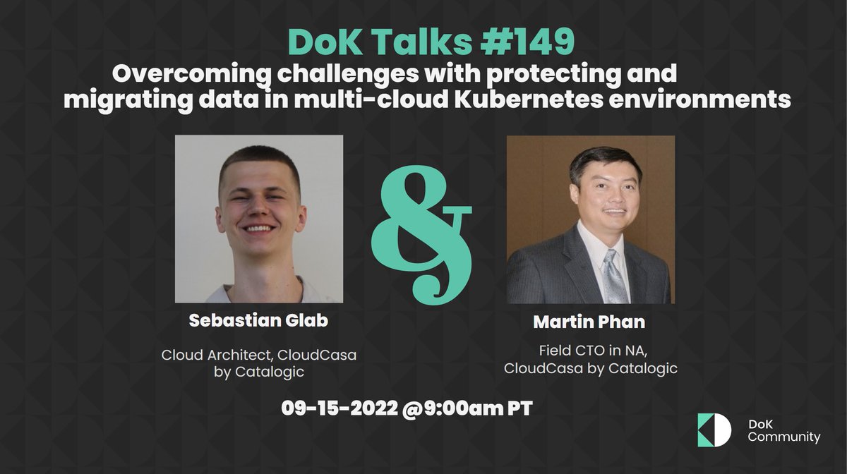 MartinGPhan's tweet photo. I'm excited to be speaking at the Data on Kubernetes Community livestream on 09-15-22. Please sign up!" https://t.co/WuoOL6hv71