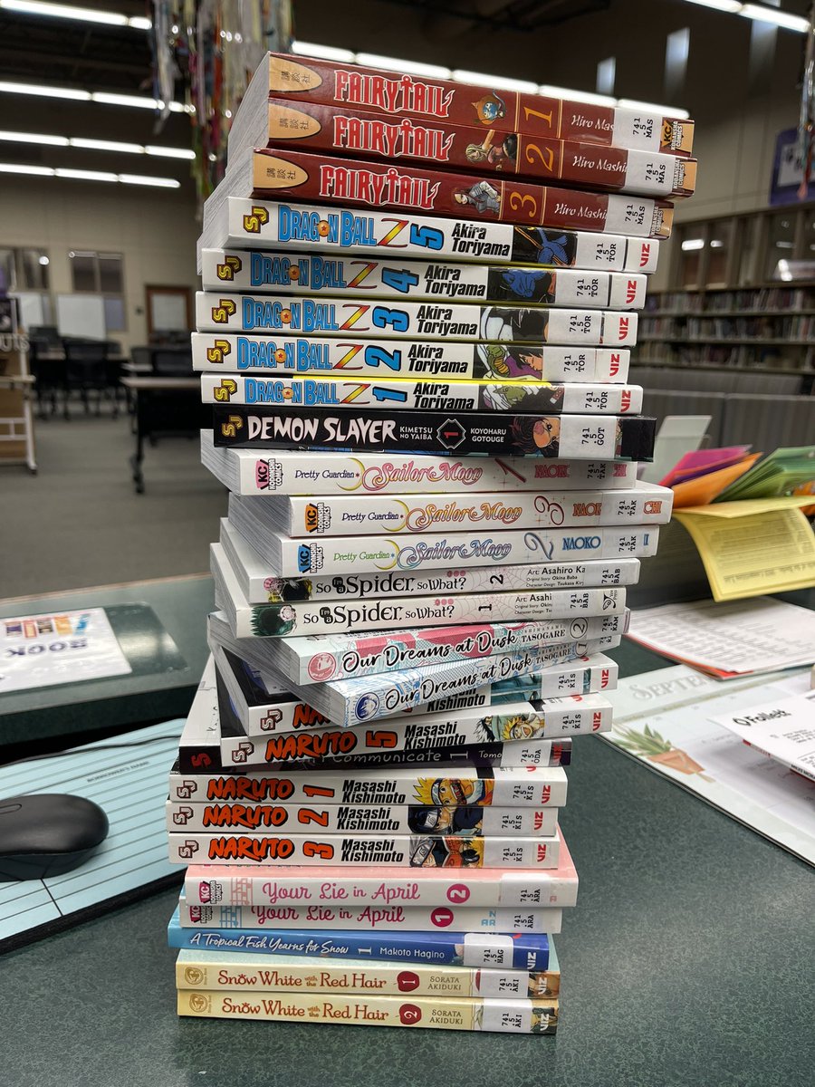 BeadleMSLibrary's tweet image. Don’t mind us just growing our Manga section 😎 #proud2bMPS #BeKind #GoBulldogs #iloveMPSlibraries