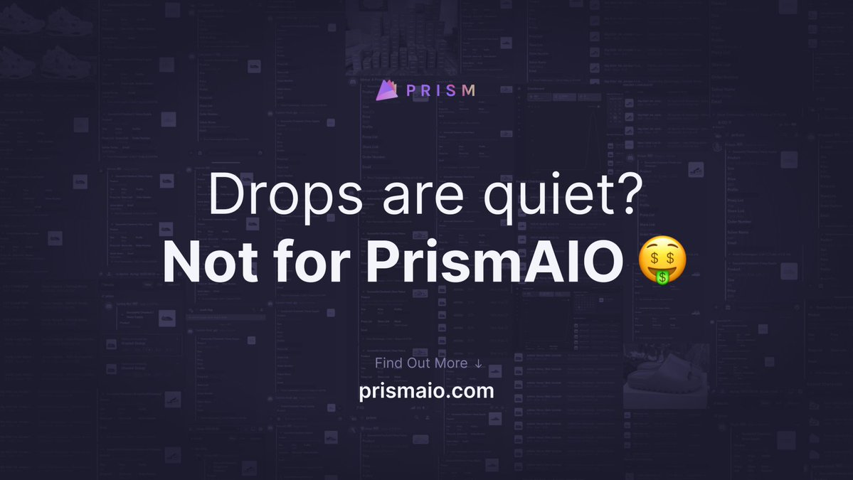 Not making money quickly? Not an issue with Prism 🤑

We are constantly cooking drops, restocks, and more. 

Who needs direct access into Prism? 👀