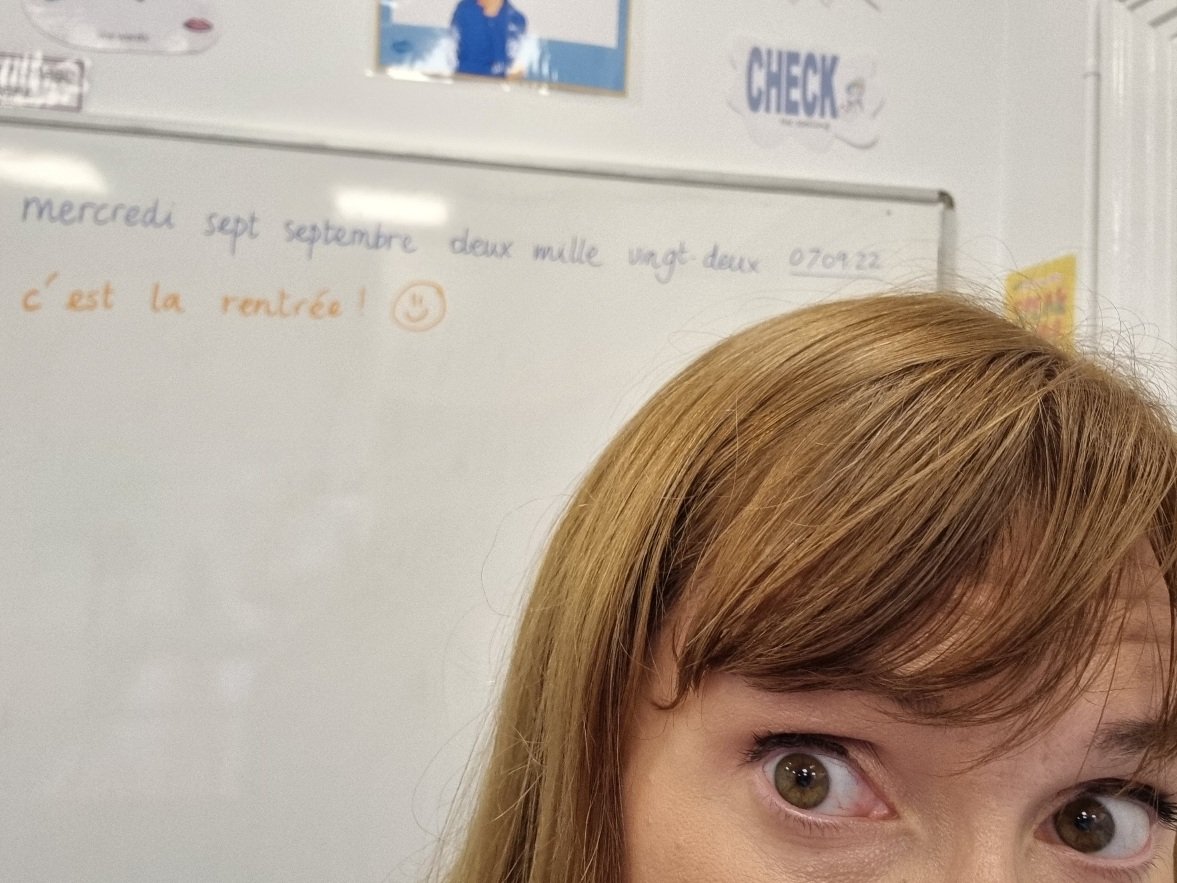 Entering my 19th year of teaching languages! 👀 And I still do love writing the date on the whiteboard! 🙈 Happy back to school, bonne rentrée! 👩‍🏫🇫🇷