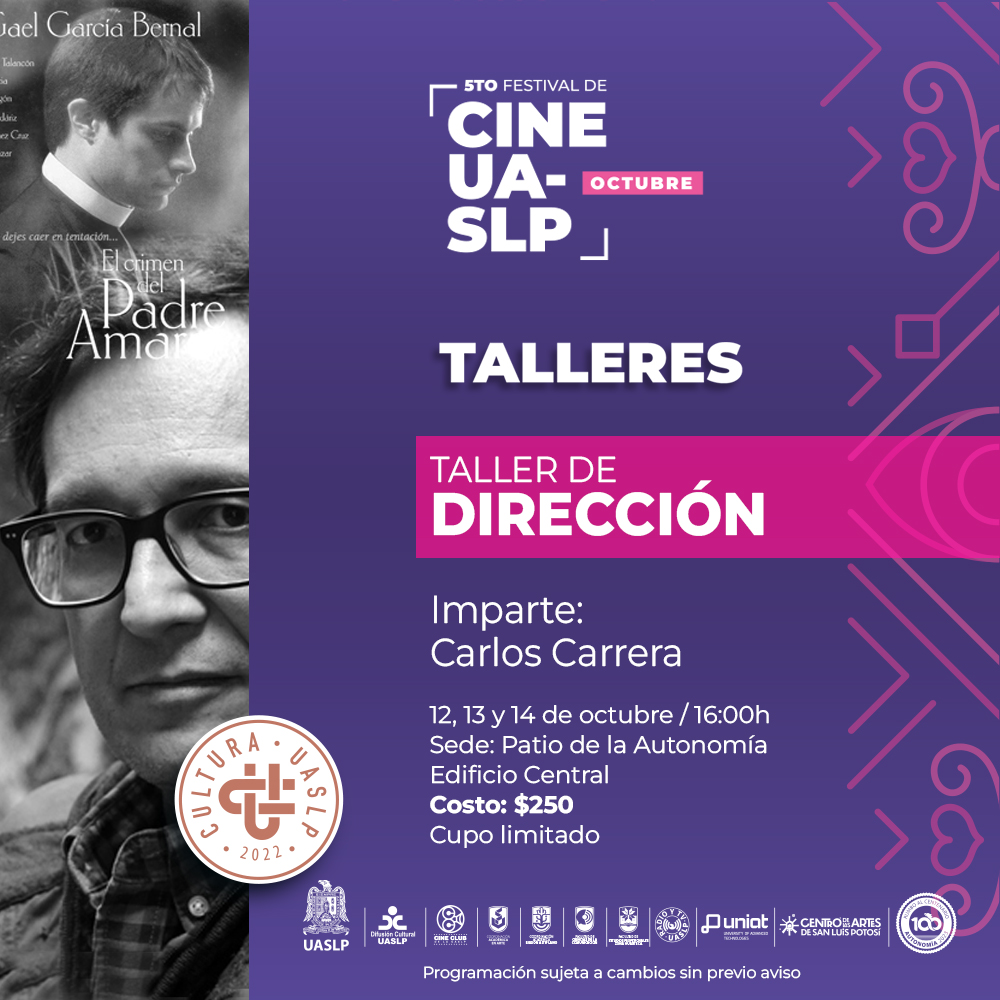 CineUASLP's tweet photo. ¡Talleres listos! 🤓🎬
Inscripciones a partir del día 10 de septiembre
🔍 Consulta toda la información aquí: https://t.co/eaxbas4qEl
Parte 2.
.
#5toFestivaldeCineUASLP #CineUASLP #FestivaldeCineUASLP #CulturaUASLP #CineClubUASLP #UASLP #cine https://t.co/3mxn0R2w1C