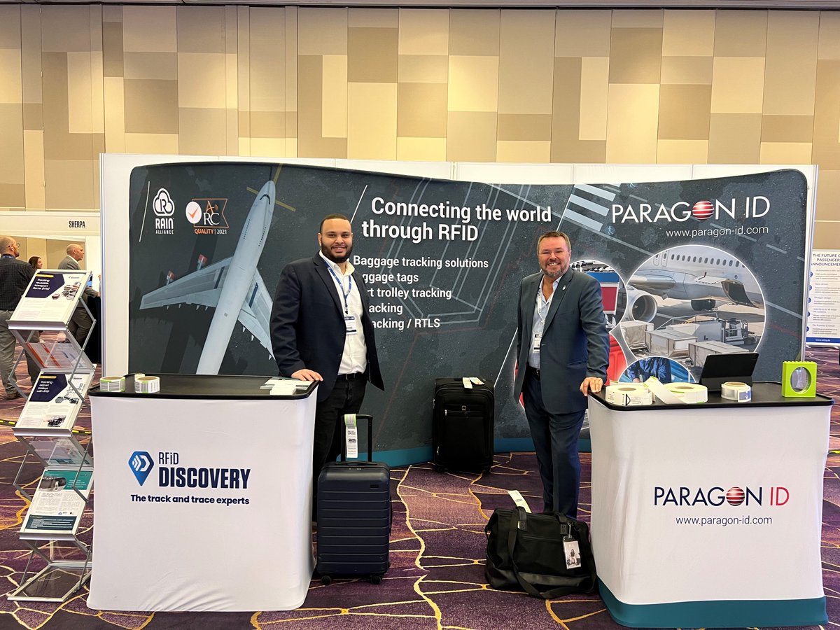 Paragon ID (@idparagon) on Twitter photo Very excited to be in #lasvegas for <a href="/FutureTravelX/">Future Travel</a>. Come and find us at stand D3. #rfidsolutions #bagtags #assettracking #aviation Very excited to be in #lasvegas for <a href="/FutureTravelX/">Future Travel</a>. Come and find us at stand D3. #rfidsolutions #bagtags #assettracking #aviation