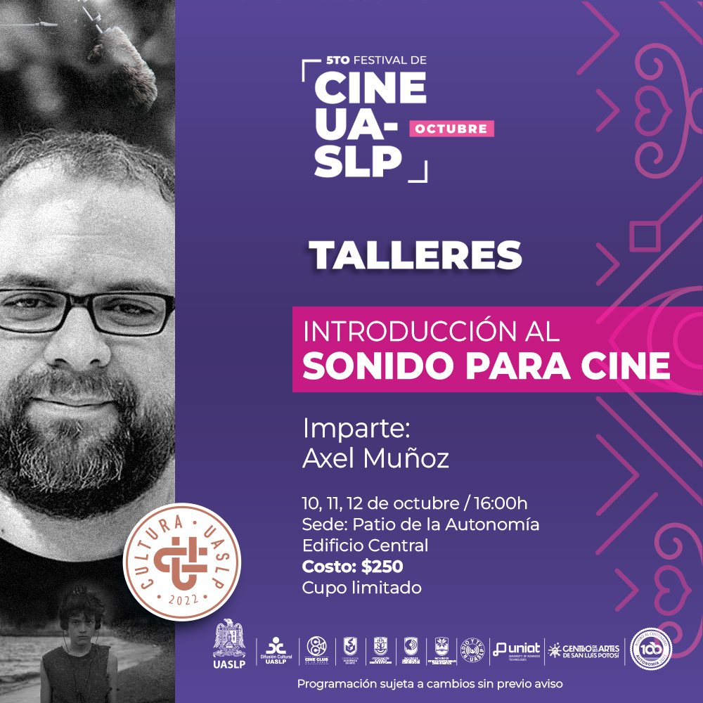 CineUASLP's tweet photo. ¡Talleres listos! 🤓🎬
Inscripciones a partir del día 10 de septiembre
🔍 Consulta toda la información aquí: https://t.co/eaxbas4qEl
Parte 3.
.
#5toFestivaldeCineUASLP #CineUASLP #FestivaldeCineUASLP #CulturaUASLP #CineClubUASLP #UASLP #cine https://t.co/VBdeasyQJA
