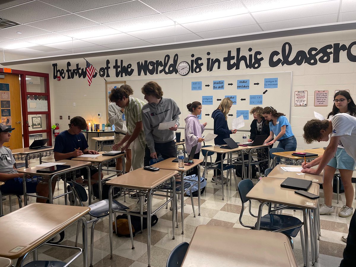 One of my favorite beginning of the year activities to let students move around, work together, and get to know each other!  It’s so easy and adaptable to many different topics.   

We’re just a week in, but the fall semester is looking promising 🤗