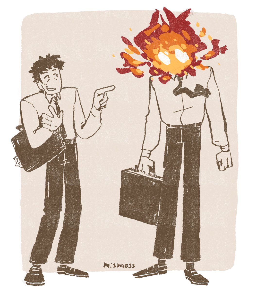 MisMess's tweet photo. *They Might Be Giants voice* Hi, your head's on fire. https://t.co/ejkAt1xTeY