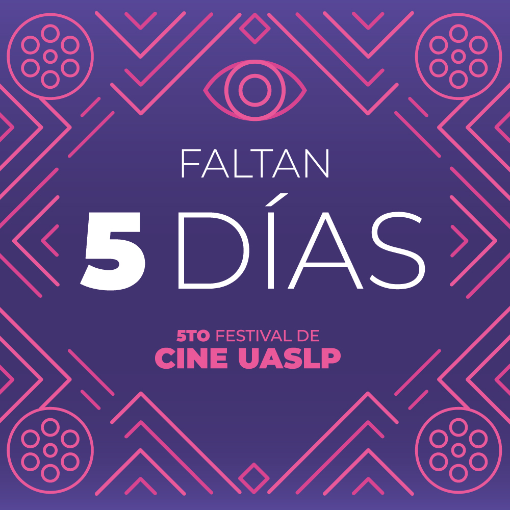 UASLPCultura's tweet photo. ¡Comienza la cuenta regresiva!🤩
🎥 Estamos a 5 días del 5to Festival de Cine UASLP.
Checa todas las actividades aquí: https://t.co/m25wO6NwJJ
.
#CineUASLP #FestivaldeCineUASLP #CulturaUASLP #CineClubUASLP #UASLP #CINE https://t.co/kHdrxLYrQD