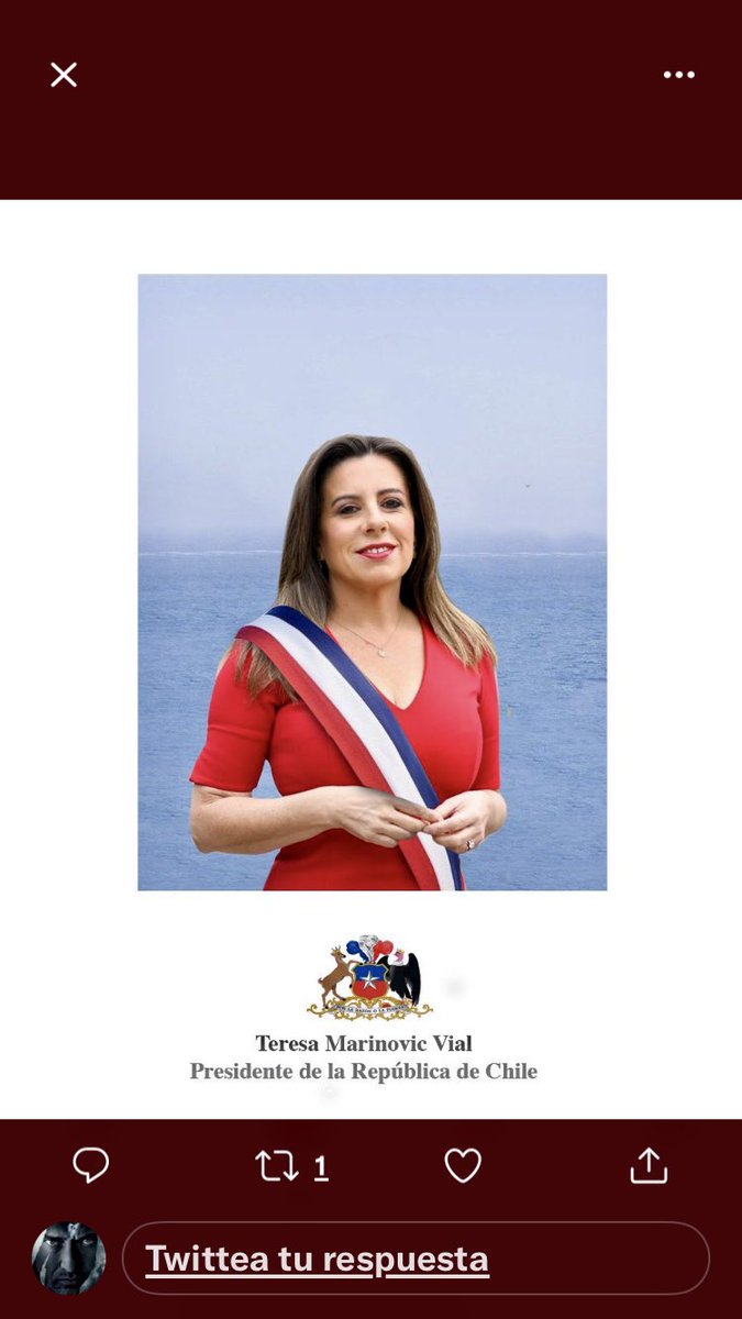 crisdelamayoria's tweet photo. Que lindo sería, acá hay más pantalones y cerebro del que hemos visto al menos en los últimos Gobiernos, me declaro Terelover!!!
@tere_marinovic ya pue’..dígalo!! https://t.co/XfmTk2ibB4