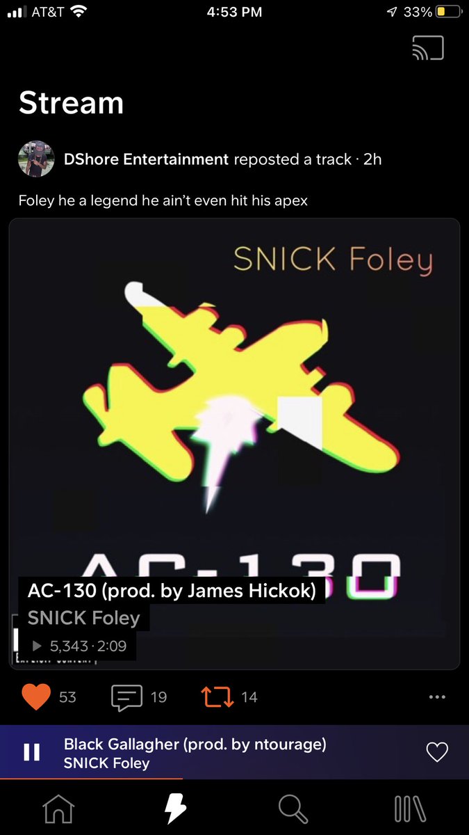 DShore_Ent's tweet image. SoundCloud repost of the day is the grizzled young vet Snick Foley with his track AC-130
soundcloud.app.goo.gl/yxno1AYz7ebDBJ…