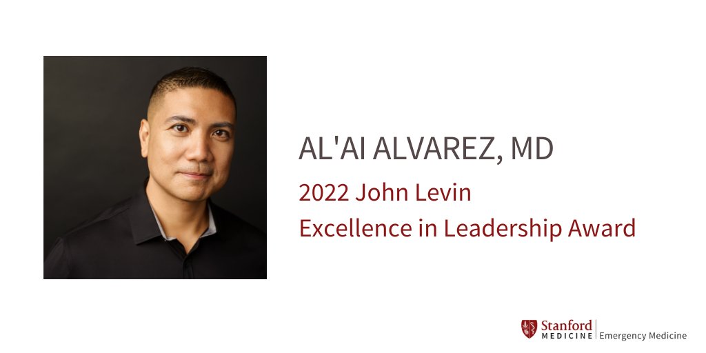 We are so proud to announce Dr. Al'ai Alvarez will receive the 2022 John Levin Excellence in Leadership Award in recognition of his tireless collaboration &amp; inclusivity, unparalleled professionalism &amp; exceptional compassion &amp; humility!

ow.ly/Y4Q950KCFE1

<a href="/alvarezzzy/">aL'Ai alvarez, MD</a>