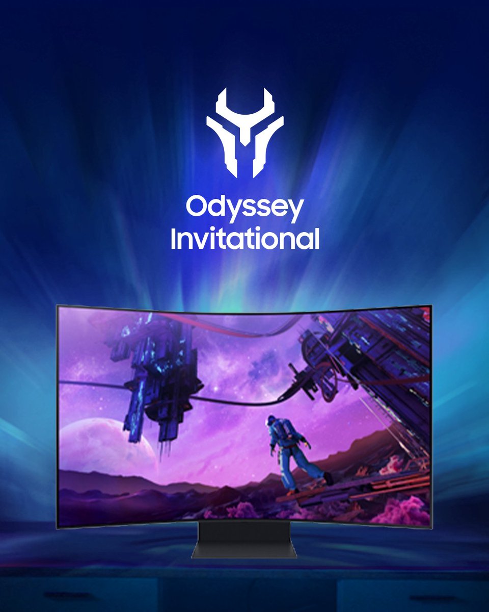 SamsungUS's tweet photo. Calling all gamers! 🎮 One more day until the Odyssey Invitational. See top players compete for a $100k prize pool.

You might even win a Samsung Neo G9 Monitor—we’re giving away two 👀: https://t.co/oCMkiZFp8G https://t.co/Imz97PWtIU