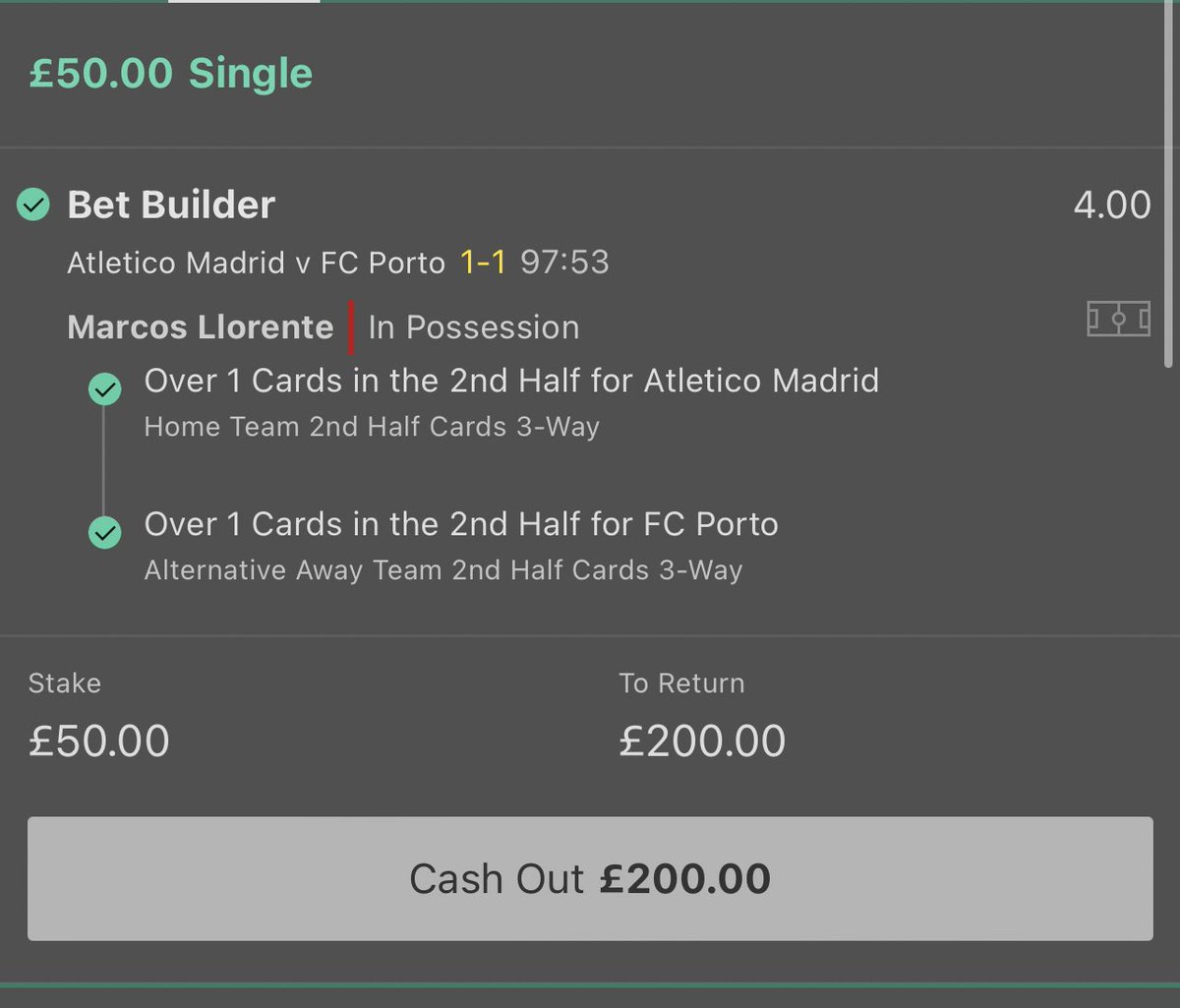MASSIVE BOOM!!  

My biggest bet of the season cashes!! 

Had over £1,000 staked personally &amp; 5u tipped to VIP members 💰💰

Like + Retweet this tweet to enter £50 CASH GIVEAWAY ❤️❤️❤️